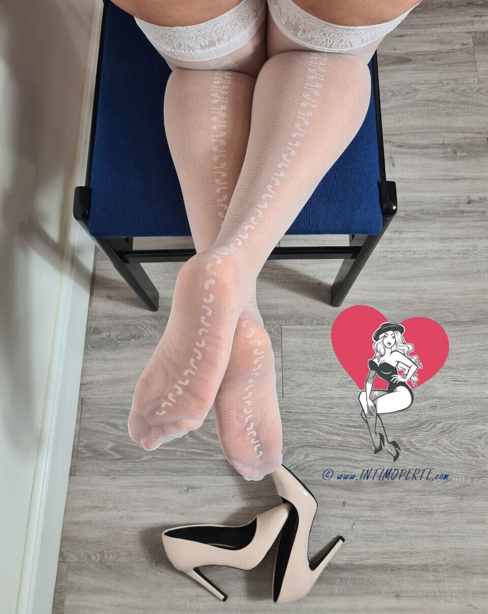 Calze Donna Calze Autoreggenti Bianche Calze Regina Di Cuori Donna