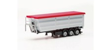 Herpa 077057-002 - Rimorchio A Cassa D'Acciaio 1/87, Argento - Nuovo