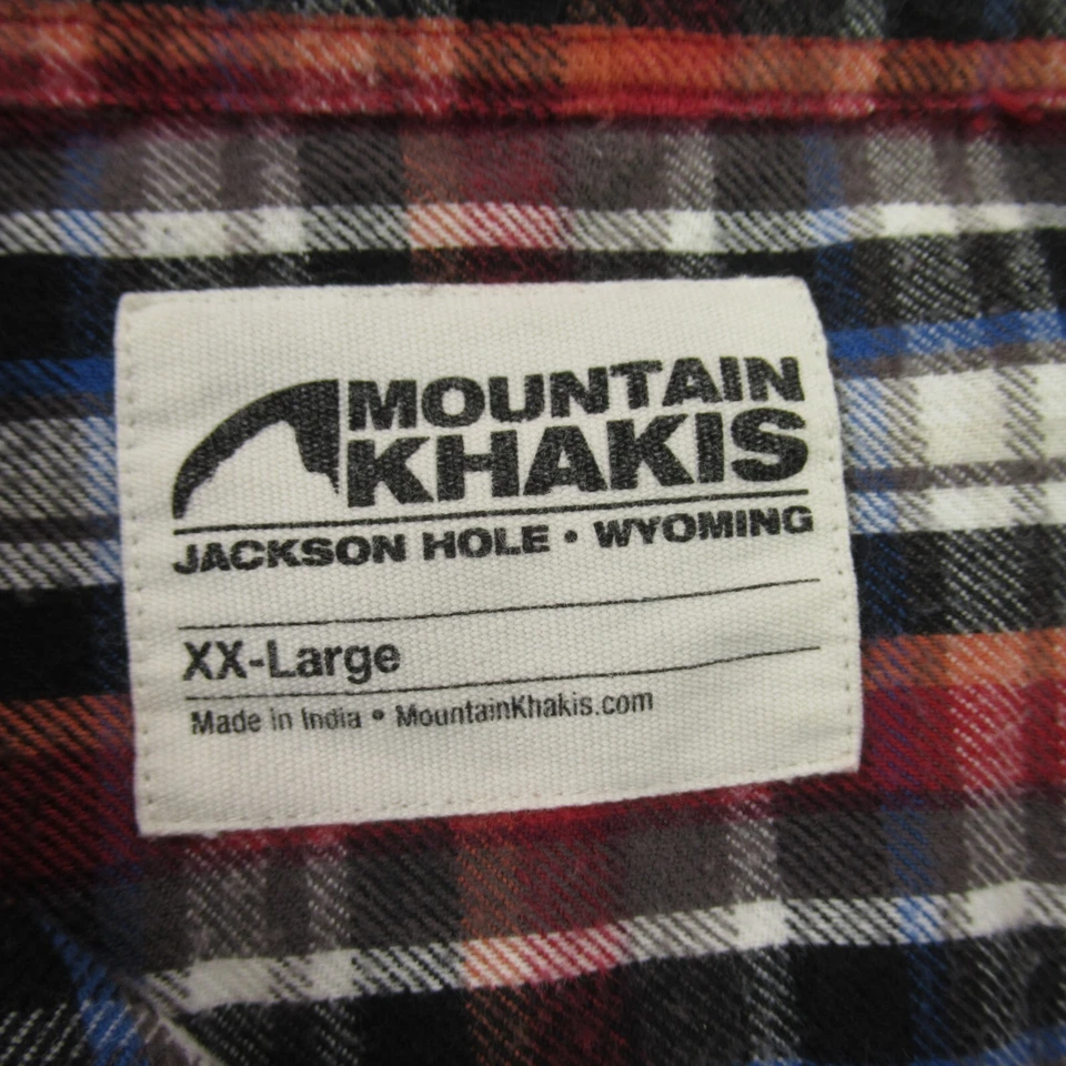 Mountain Khakis Shirt Mens 2XL Long Sleeve Button Up Plaid Flannel - Image 3 of 4