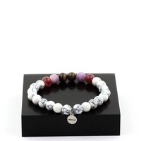 Steine Und Mineralien. Rubinperlenarmband Aus Mogok, Birma, Myanmar + Glimmer