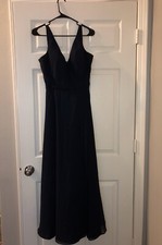 Morilee Madeline Gardner Gown Size 8 Navy Bridesmaid Dress