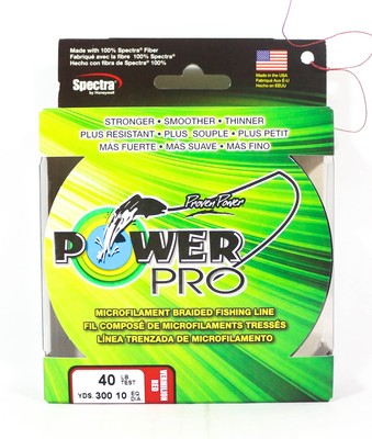 Power Pro Braided Spectra Linie 40lb by 300yds Red (4892)