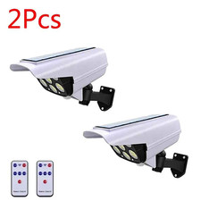 77LED Solar Motion Sensor Light 1-2Pack Outdoor Dummy Camera Security IP65