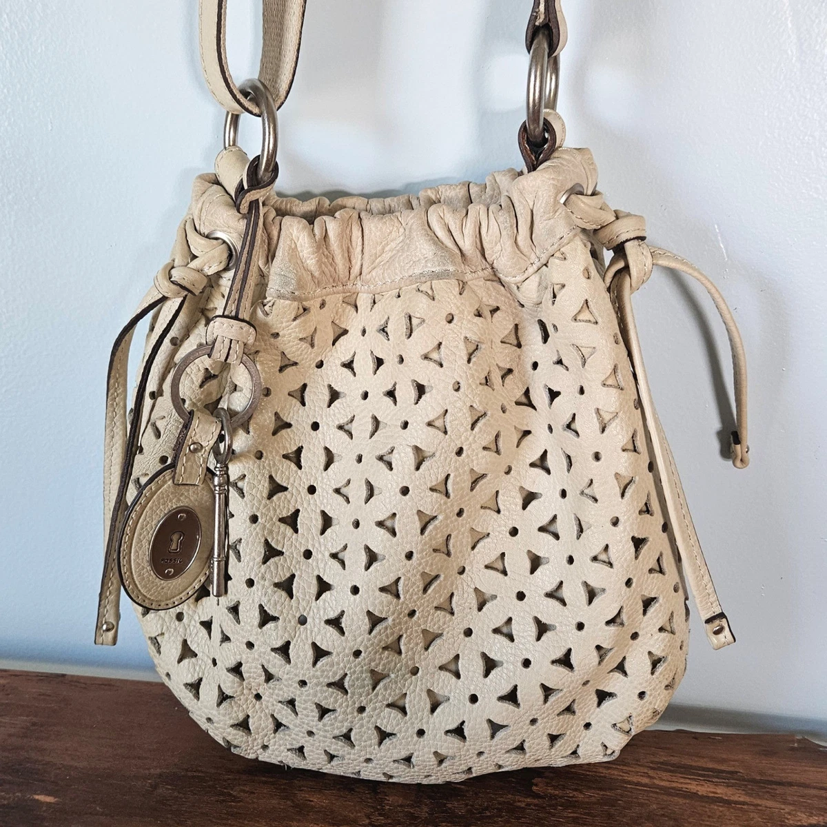 00s【FOSSIL】Bucket Bag/shoulder/巾着/シボ/Y2K Fossil Bucket & Drawstring Bags for Women for sale | eBay