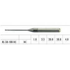 1PC Dental Lab Bur CAD/CAM Milling Burs for Roland 50 for Zirconia RL-50-10B-NC