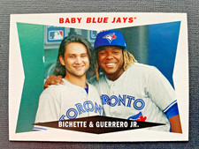 2020 Topps Archives BO BICHETTE & VLADIMIR GUERRERO JR. 1960 style Combo Cards