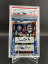 2022 Leaf - Alumnigraphs Lawrence Taylor James Worthy Auto /20 GEM PSA 10 *UNC*