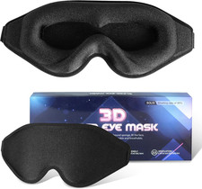 Sleep Mask for Men Women,Upgraded 3D Deep Contoured Eye Covers for Sleeping Wit