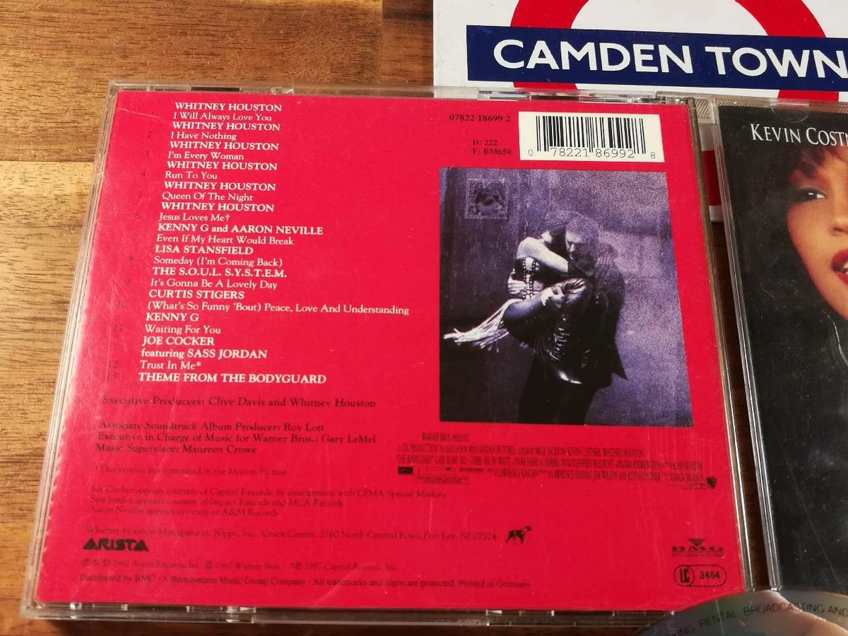 The Bodyguard Ost - Whitney Houston/Kevin Costner Cd Ottimo Garantito Camden