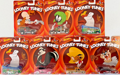 HOT WHEELS Premium 2014 LOONEY TUNES Pop Culture, Complete Set 6 +