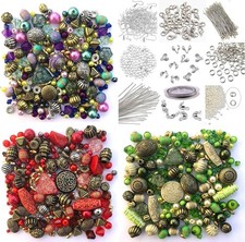 Beginner's Jewellery Making Kit - 1500 Assorted Beads  Tools