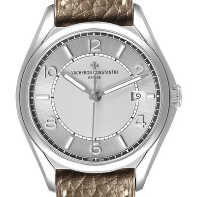 Vacheron Constantin FiftySix Silver Dial Steel Mens Watch 4600E Box Card