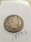1893-S Rare Barber Half  Silver