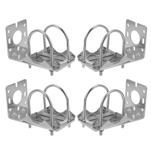 4 Pcs Supporto Per Antenna Esterna Staffa Dell'antenna Morsetti Palo
