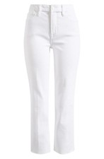 NWT - Good American GOOD STRAIGHT w/RAW HEM GSRH046T White JEANS Size: 00 / 24