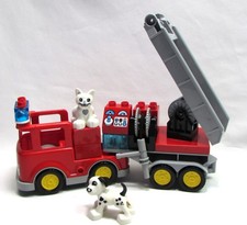 Lego DUPLO Fire Truck Lights and Sounds Working Lot 15 Pcs