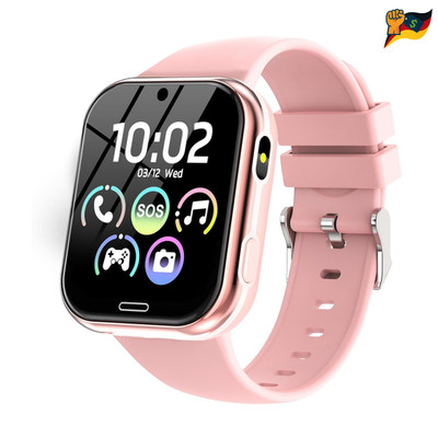 Smartwatch Kinder Rosa X53 10,9x9,4x3,9cm Anruf SOS Kamera Musik Schrittzähler