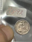 1869 S SEATED LIBERTY HALF DIME - KEY DATE - ON;Y 230,000 MINTED !! - 4 PICTURES