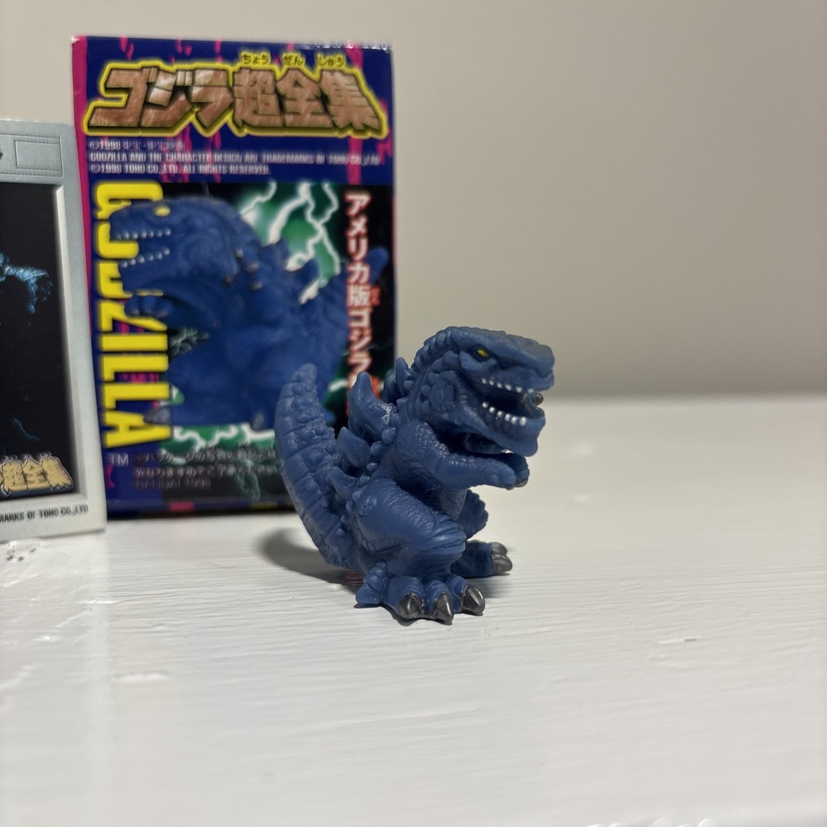 GODZILLA 1998 Rare ZILLA OPEN Mouth Finger Puppet Soft Vinyl