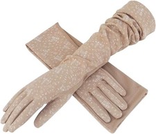 Women UV Sun Protection Driving Gloves Soft Cotton Breathable Mesh Summer