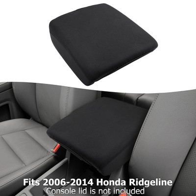 Center Console Armrest Cover For Honda Ridgeline 2006-2014 – Vinyl Leather Cushion Pad, Anti-Scratch, Black