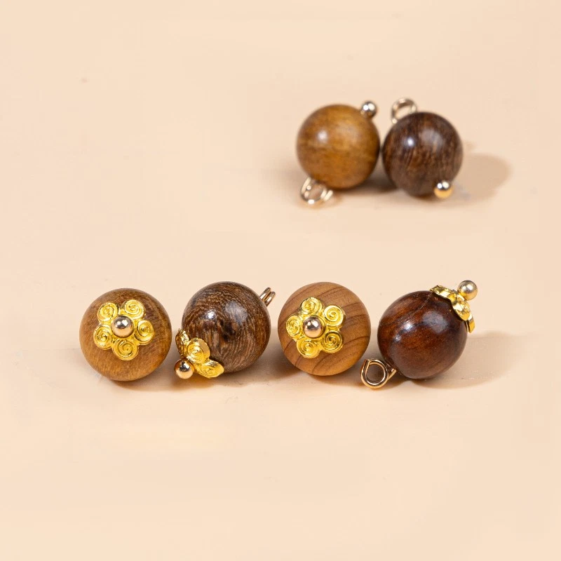 10x Retro Wood Buttons for DIY Cheongsam Dress Tang Suit Button Sewing Accessory - Image 3 of 4