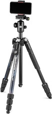 Manfrotto Element MII Camera and Phone Tripod, Travel Tripod in Aluminium with B