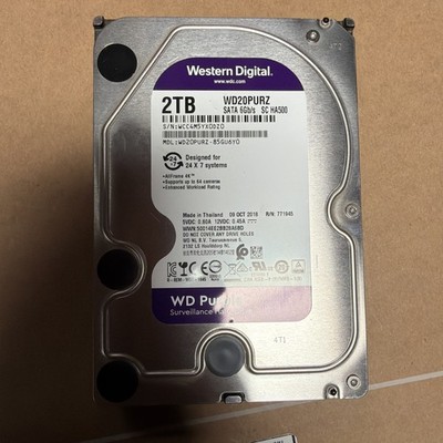 Western Digital Purple 2TB SATA 3.5'' Internal Hard Disk Drive (WD20PURX-64P6ZY0)