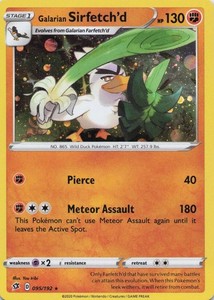 Galarian Sirfetch'd 095/192 Rebel Clash Cosmos Holo