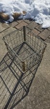 Vintage Heavy Duty Metal MILK Crate Home Milk 74 Delivery 16x12.5" 11"T Used