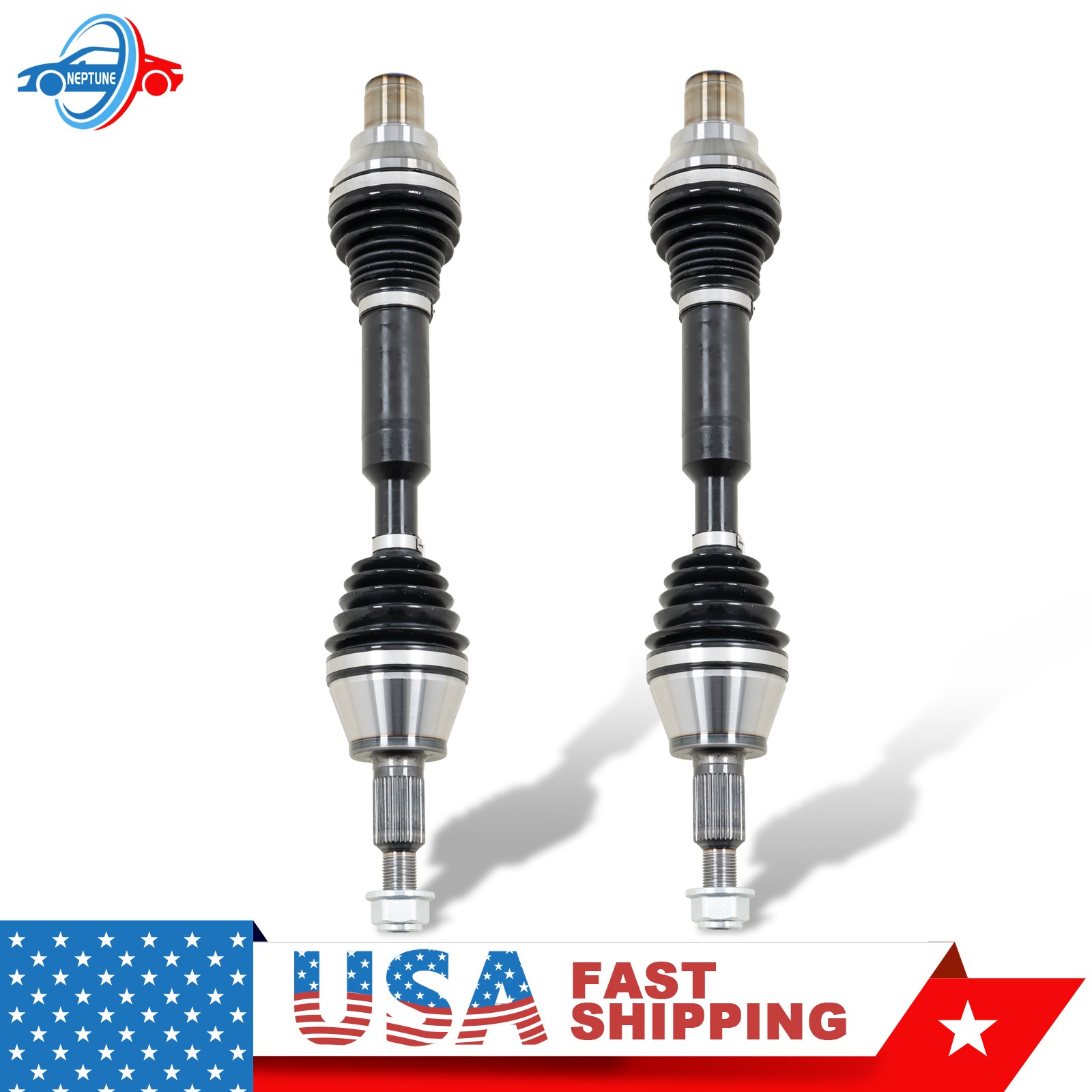 Pair Front CV Axle Shafts Assembly 4WD For 2012-2021 Ram 1500 19-21 Ram Classic
