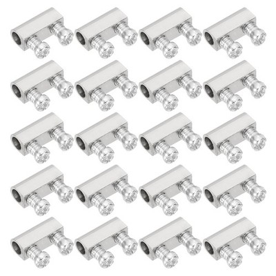 PATIKIL Steel Wire Rope Cable Clamp, 20 Pack M3 Double Hole Wire Rope Clips 3...