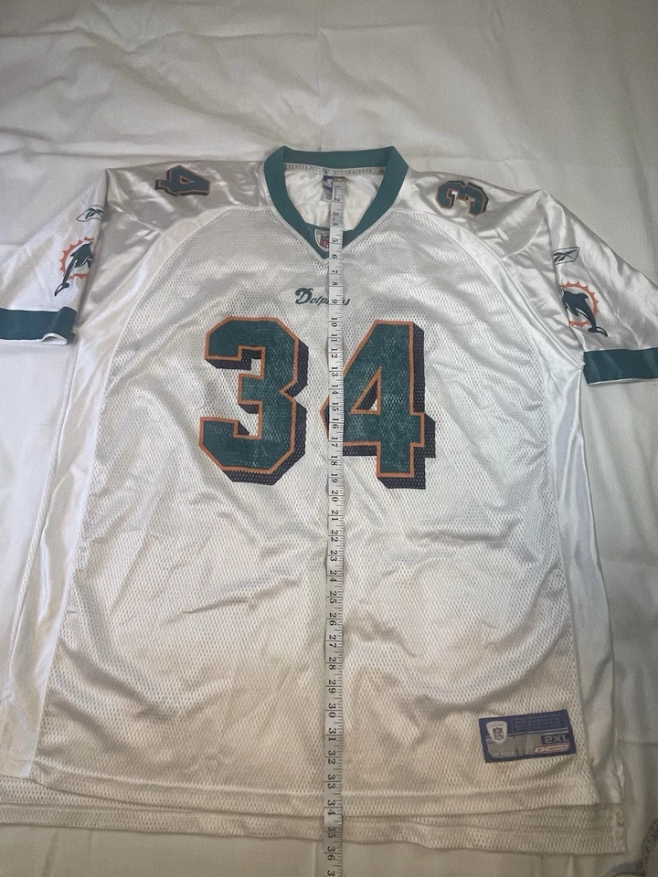Camiseta de colección NFL Miami Dolphins #34 Ricky Williams Reebok talla 2XL Foto 3 de 4