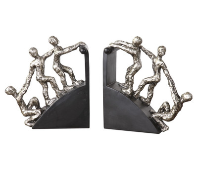 Uttermost 20494 Billy Moon Helping Hand Bookends Set of 2- New