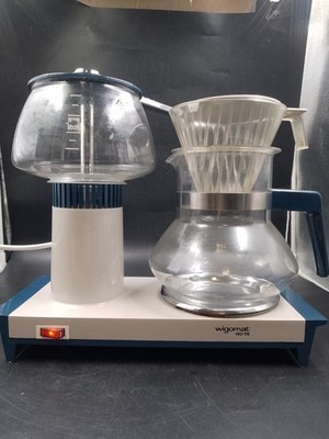 Wigomat 150 TS Kaffee Maschine Retro Blau Weiß Schott Elektrisch