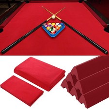 Billiard Cloth for 8 Ft Pool Table Pre Cut Felt with 6 Cloth Strips and 6 Pool T