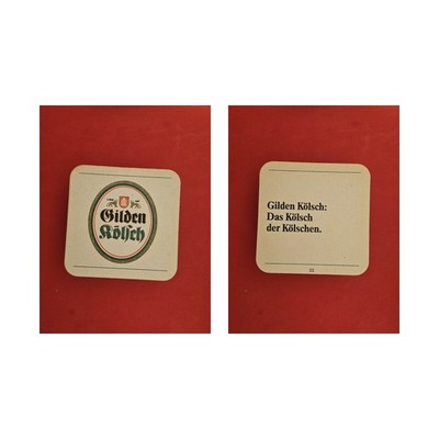 Gilden Kölsch grüne Streifen Brauerei Bierdeckel Bier