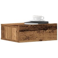 HäNgender Nachttisch Altholz-Optik 40X32X15 Cm Holzwerkstoff