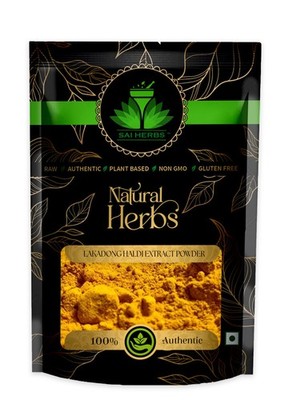 SAI HERBS Lakadong Haldi Extract Powder - Meghalaya Origin - High Curcumin 12-15