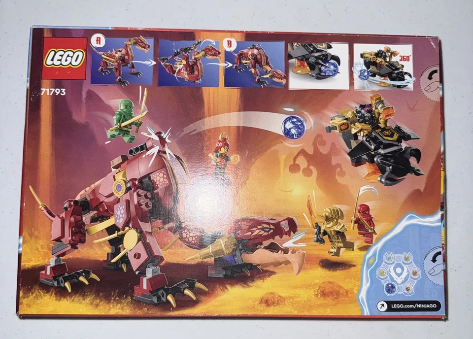 Lego Ninjago Dragon Rising Heatwave Transforming Lava Dragon 71793 Envío Gratis Foto 2 de 2