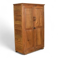 Vintage Rustic Teak Wood Cupboard Cabinet Storage
