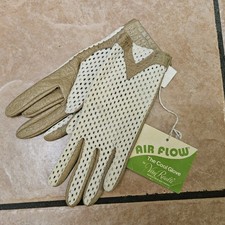 VTG Brown Wrist Length Van Raalte Women's Gloves Tag NEW Leather