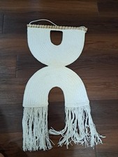 Wooden/Yarn Wall Hanging BOHO Style Art Decor
