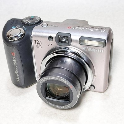 Canon PowerShot A650 IS Compact Digital Camera 12.1MP Untested