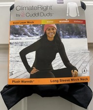 New Climate Right Cuddl Duds Womens Plush Warmth Long Sleeve Mock Neck.Size XXL.