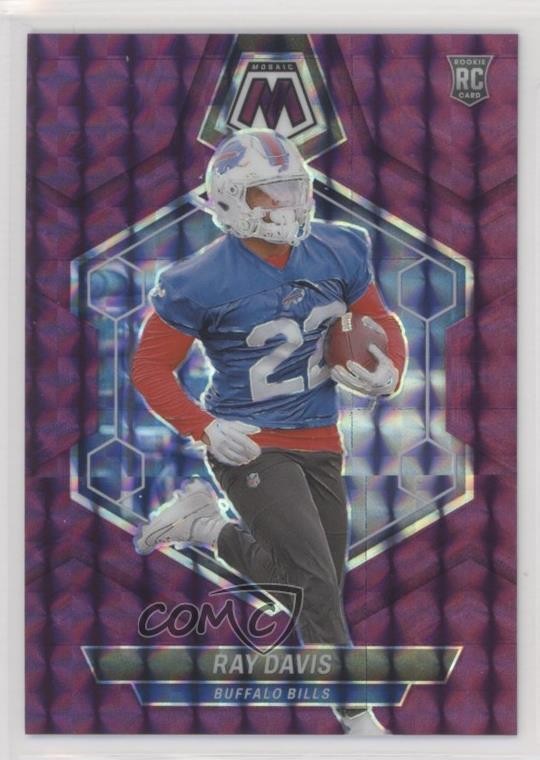 2024 Panini Mosaic Rookies Purple Prizm 9/49 Ray Davis #387 Rookie RC 1k9t