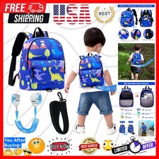Toddler Backpack Leash with Anti Lost Wrist Link, Cute Mini Child Walking Har...