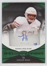 2022 Sage Aspire Green 1/5 Logan Hall #ASP-LH Auto 05ks