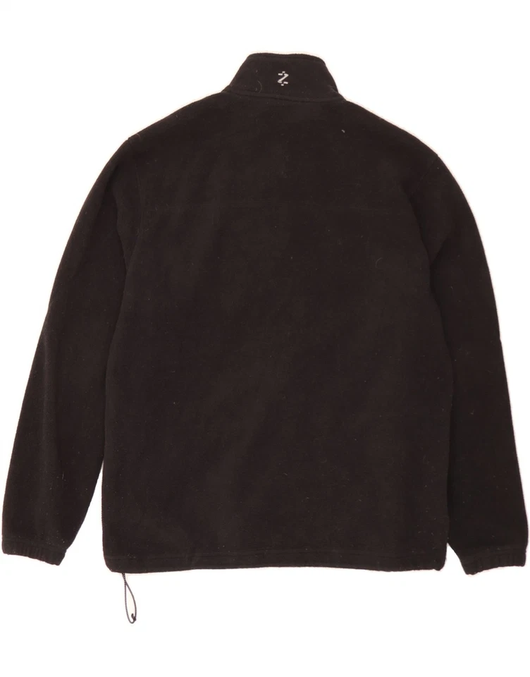 IZOD Mens Fleece Jacket UK 40 Large Black Polyester BG06 - Image 4 of 4