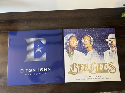 Vinyl Lot 1: Elton John, Diamonds and Bee Gees, Timeless (Black Vinyl Records)